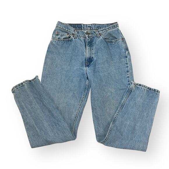 Vintage Levis Jeans Womens 11 Short Med Wash 512 Slim Fit Tapered 90s 28x28 - Picture 1 of 13
